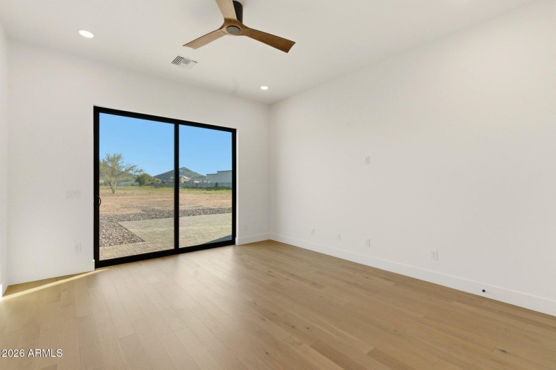 Third Bedroom w Sliding Door to Patio