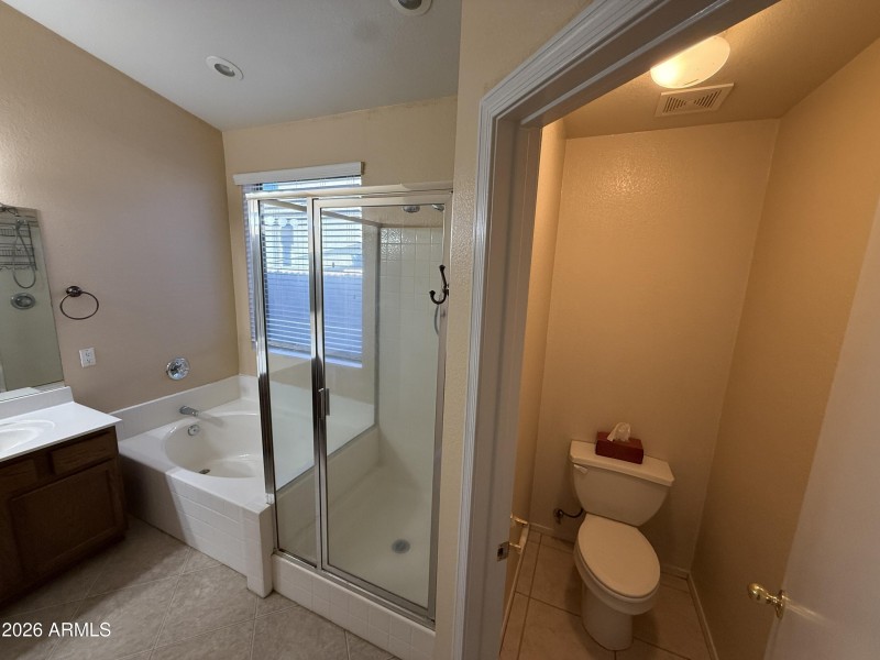 Primary Bath Tub & Glass Shower