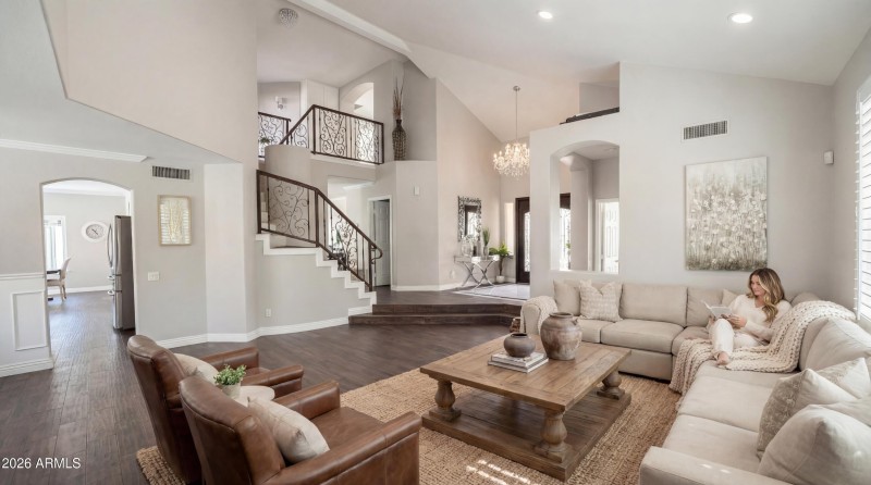 Living Room & Staircase