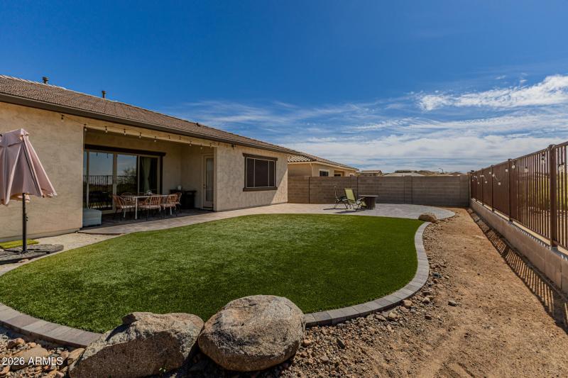 Lush Grass in Backyard