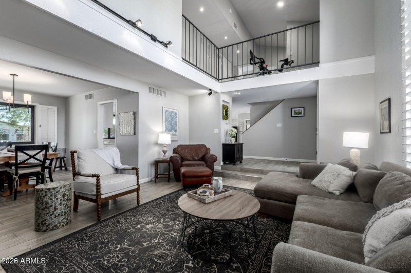 Living Room w/ high ceilings