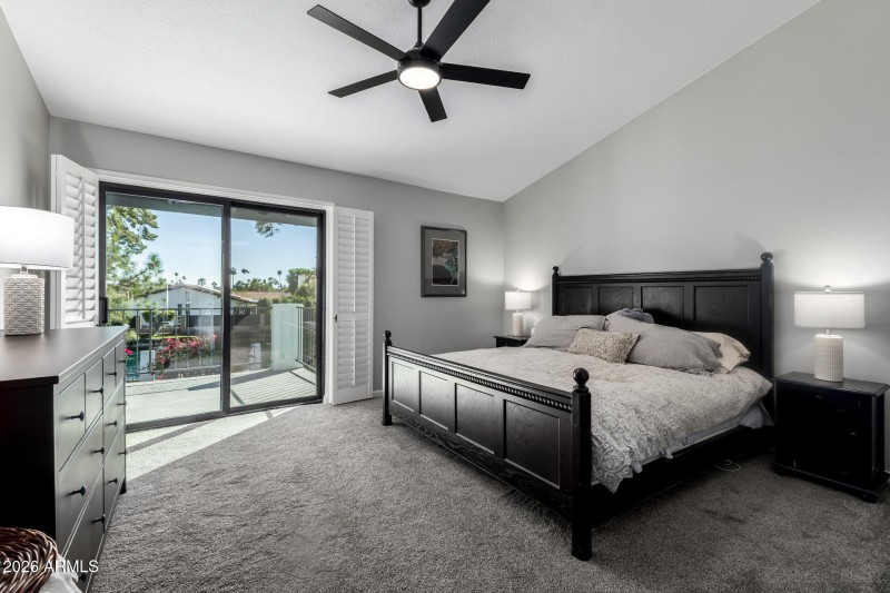 Primary Bed w/ Access to Balcony