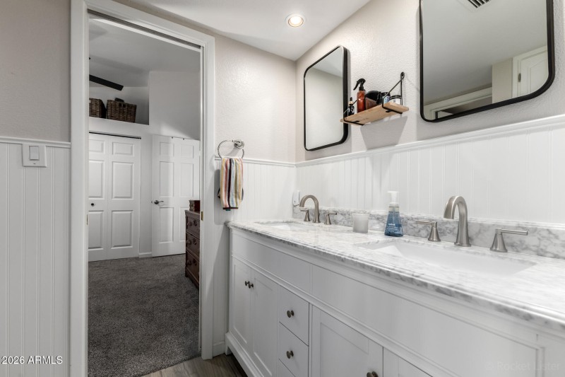 Jack and Jill Bath into Third Bed