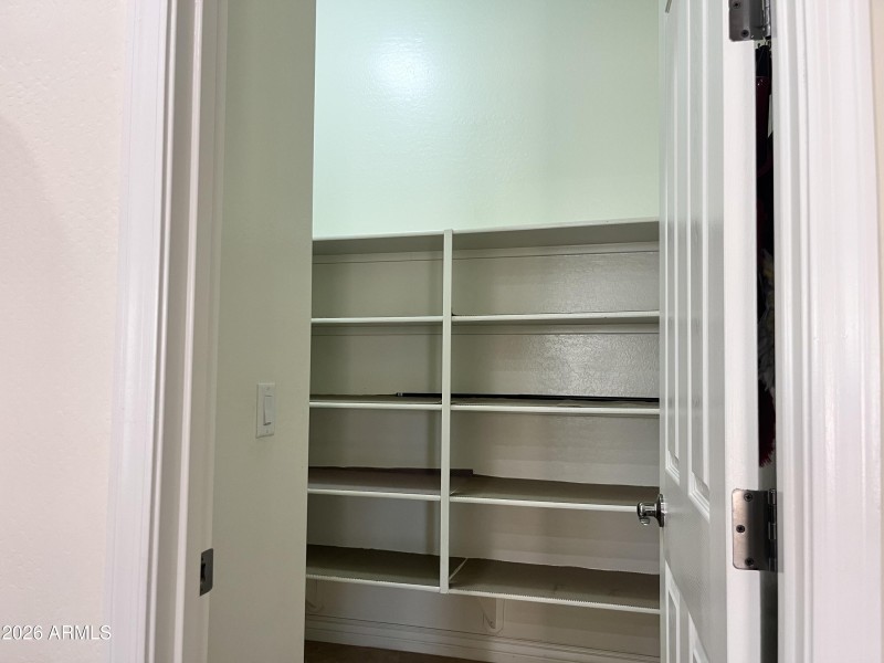 ENORMOUS WALK-IN PANTRY