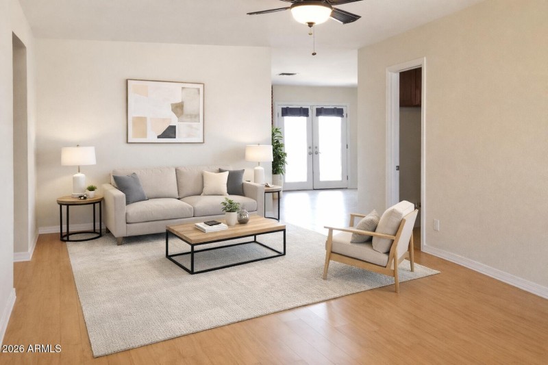 Staged Liv Rm - 3825 W Libby St