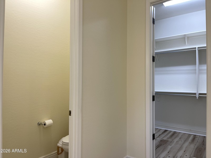 TOILET ROOM & WALK-IN CLOSET