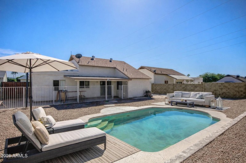 Staged Pool area 1208 E Wickieup