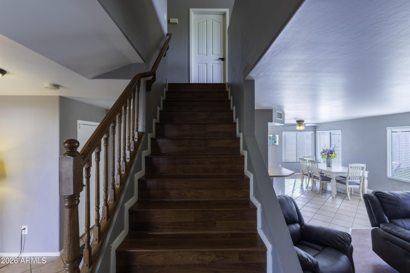 stairway to loft & BR