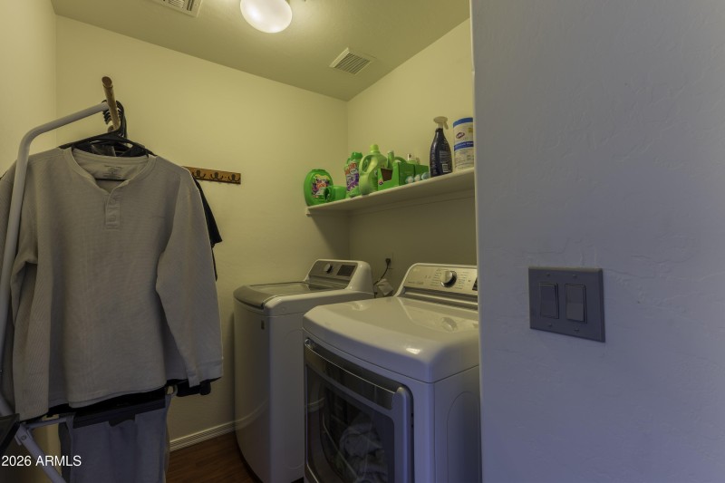 laundry room w-LG washer-dryer