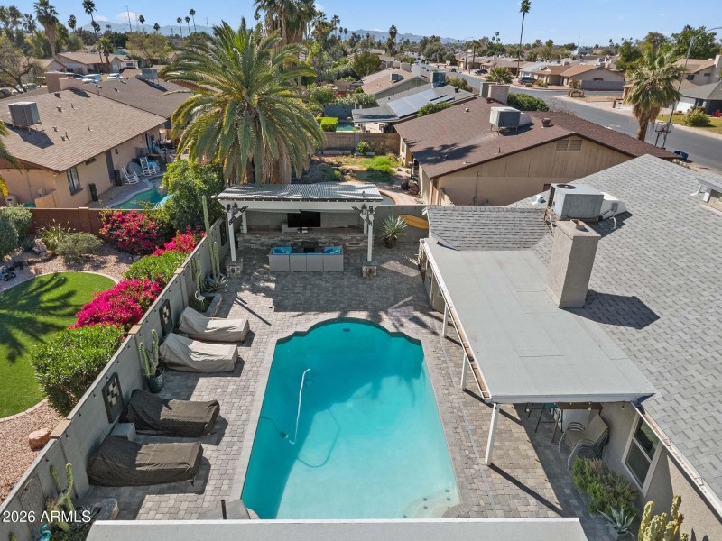 Aerial View of Backyard