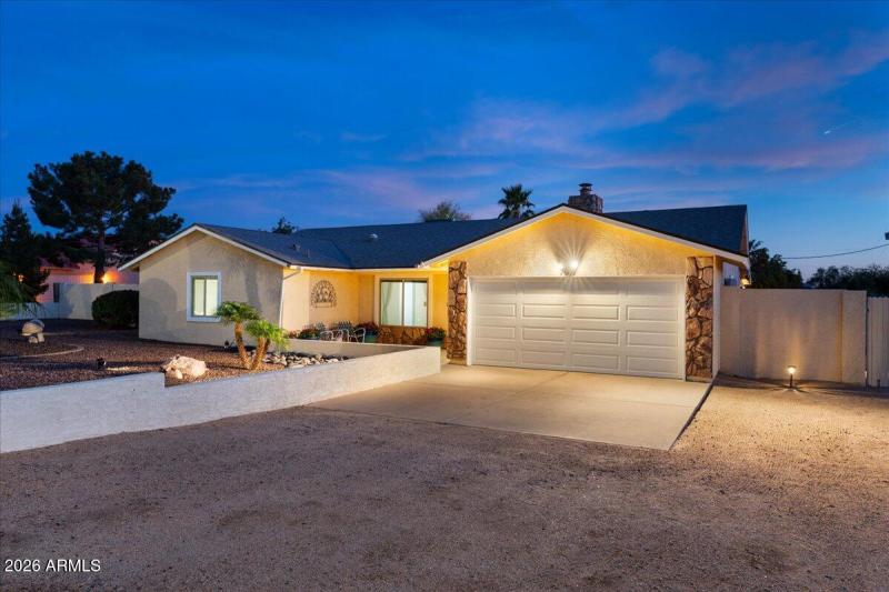Front of Home with 2 Car Garage