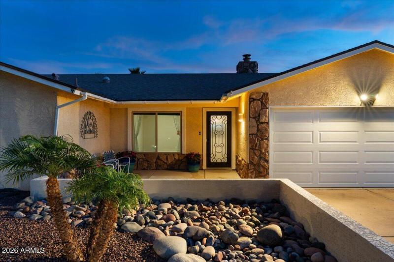 Front of Home with 2 Car Garage