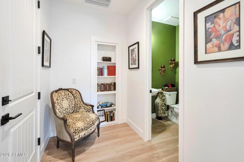 north creek hallway book shelf