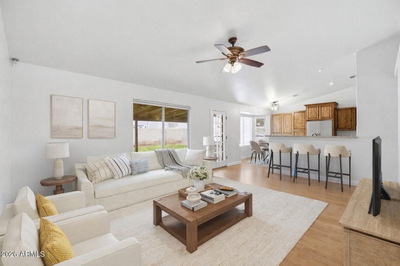 Living Room Virtually Staged