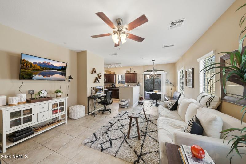 Downstairs living area