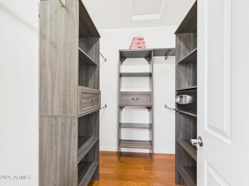 Master walk in closet