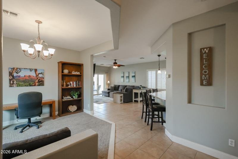 Open to main living area