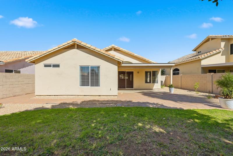 Backyard looking towards the house
