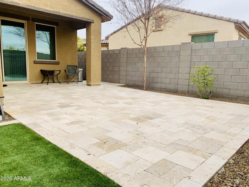Travertine Patio