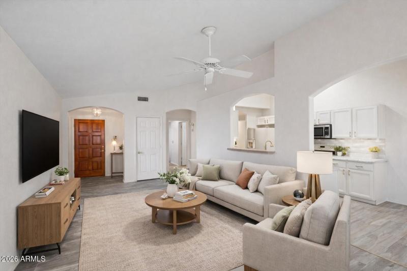 Living Room - Digitally Staged