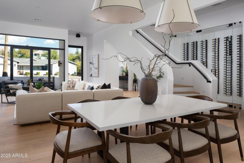 Living and dining spaces