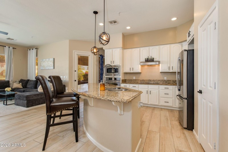 Open Kitchen & Living Area