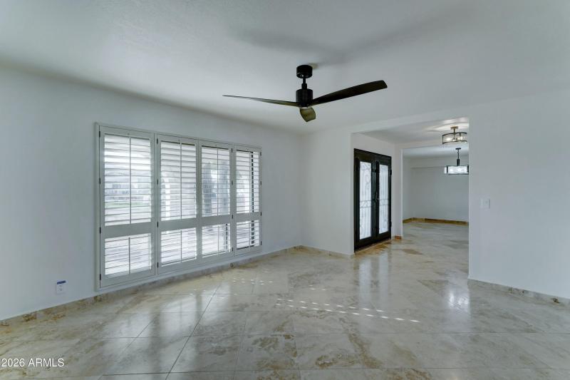 Impressive wrought iron front doors!