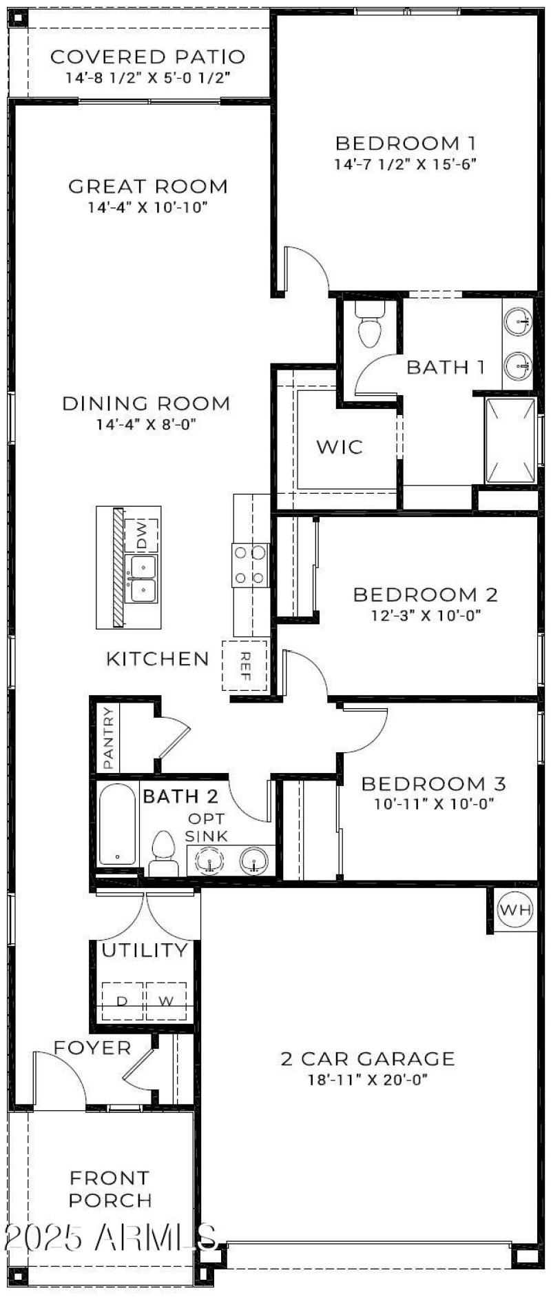 Caroline floor plan - MLS