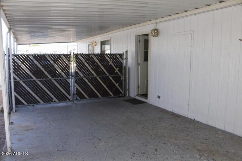Extended Carport-Behind Gate for Privacy