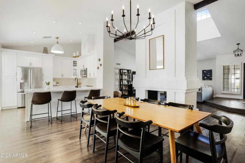 Dining and Fire view