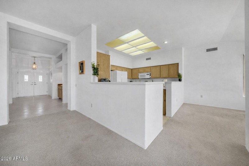 FRONT DOOR VIEW FROM KITCHEN