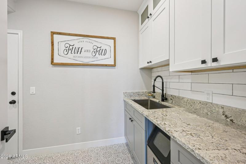 1st Floor - Laundry Sink & Storage