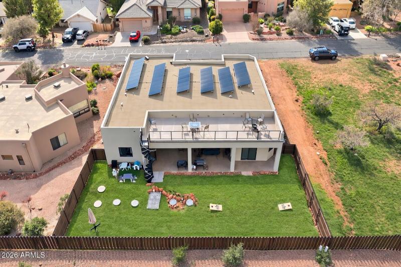 Red Rock Views Backyard Grass Aerial 1