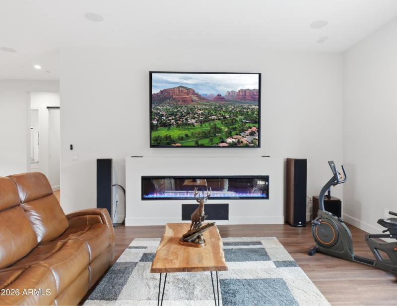 Living Room TV Fireplace