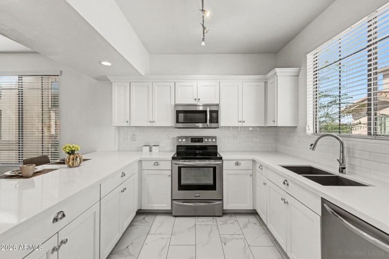 Updated Kitchen with Tile floor