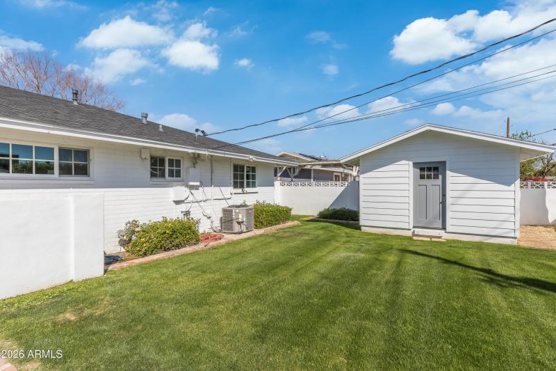 Lush Grass and Storage