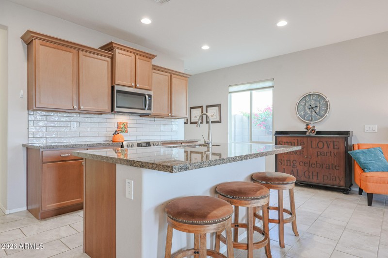 Kitchen Island with Breakfast Bar