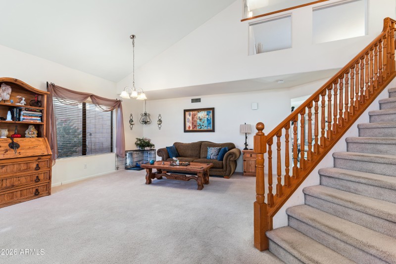 Living Room with Loft