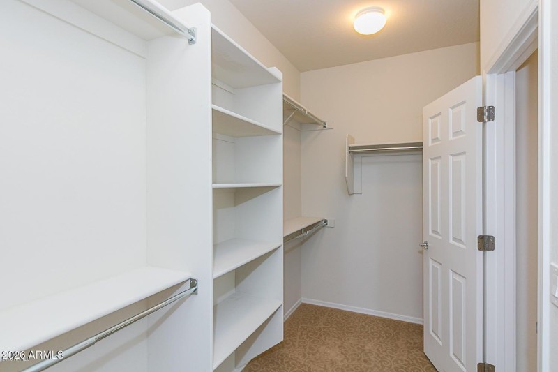 Primary walk in closet