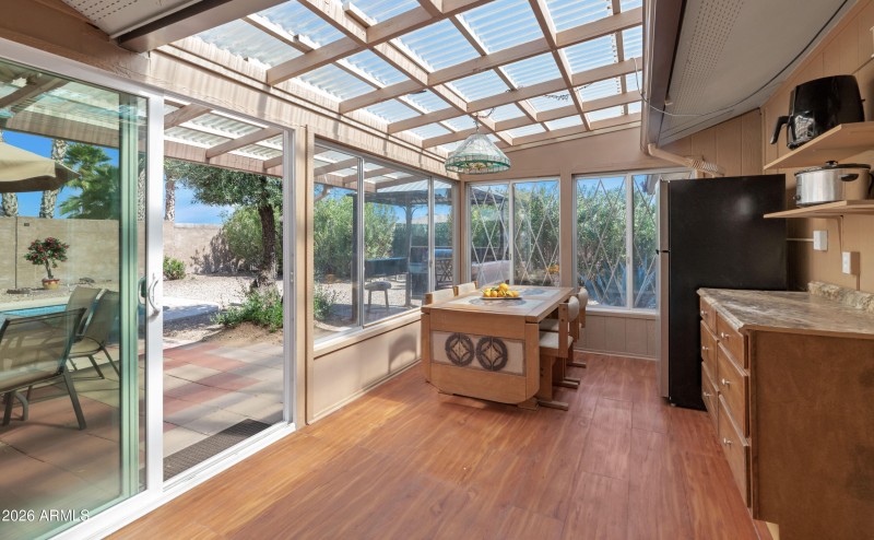 SUN ROOM OFF KITCHEN