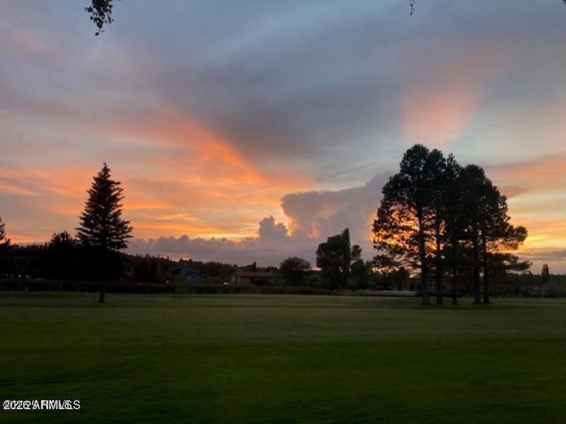 sunset view from patio
