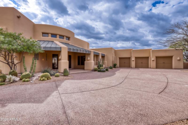 Front Entrance 4 car extended Garage