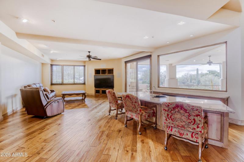 Wet Bar and sitting area off Great Room