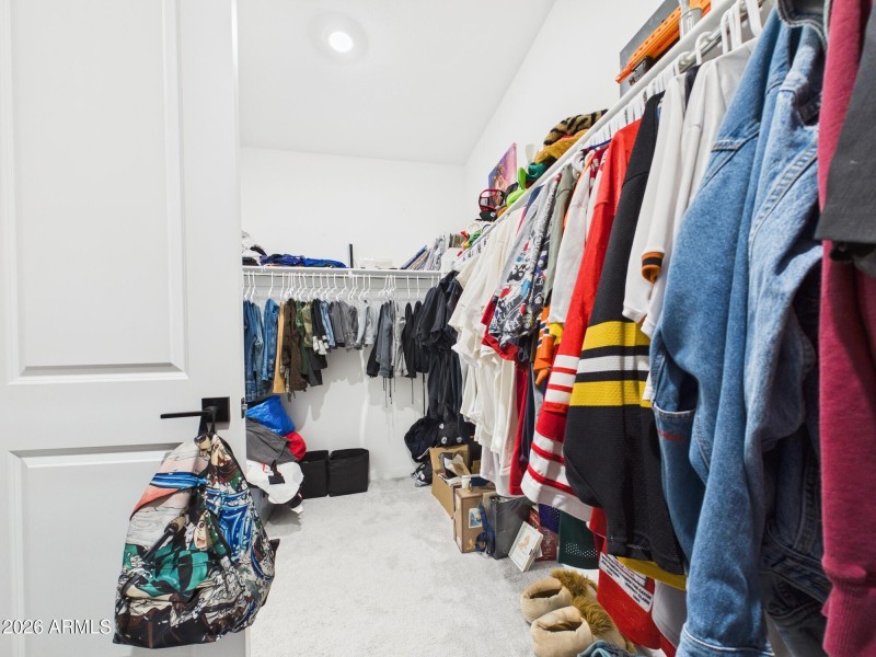 Spacious Master Walk-In Closet