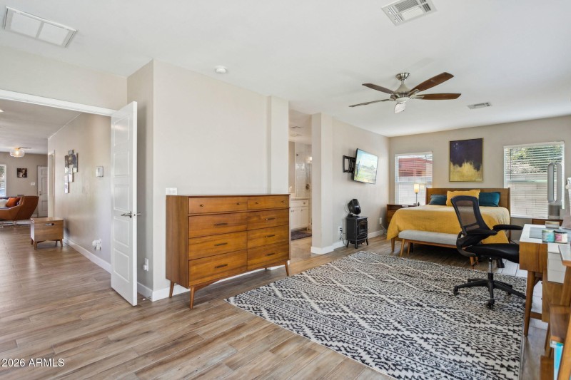 Double door entry into primary