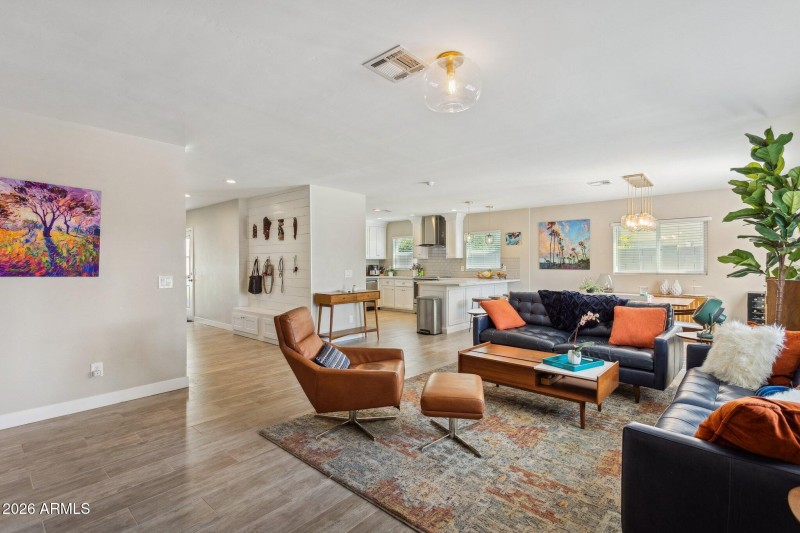 Gorgeous natural light in living spaces