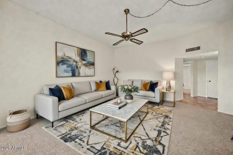 Virtual Staged Living Room