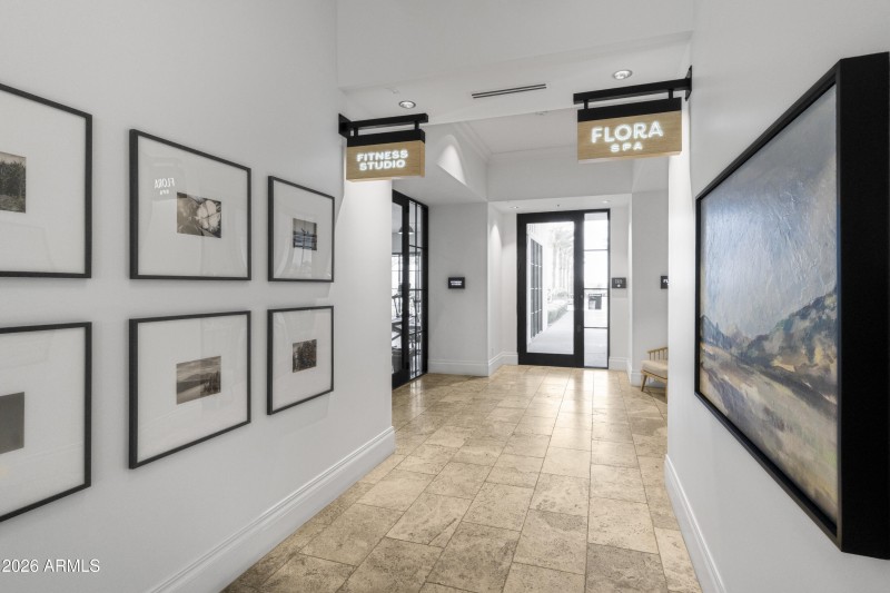 spa/work out facility hallway
