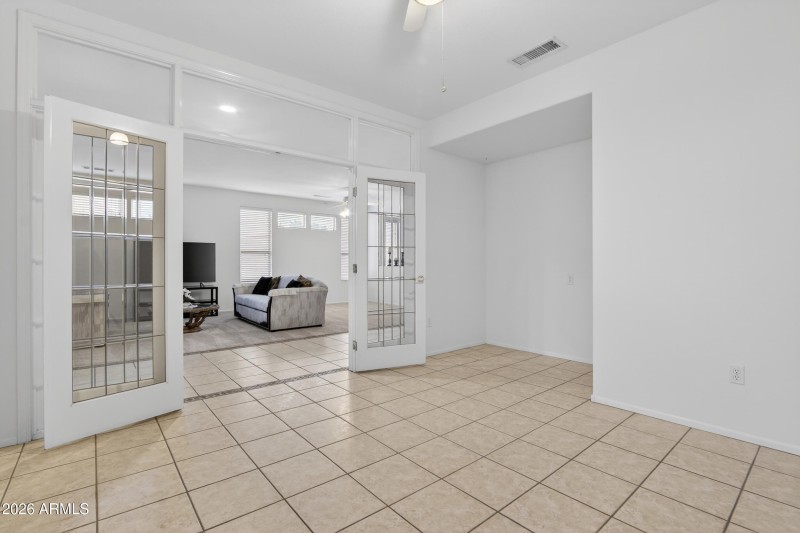 Den Can Easily Convert to 3rd Bedroom