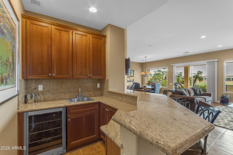 Wet Bar near Den